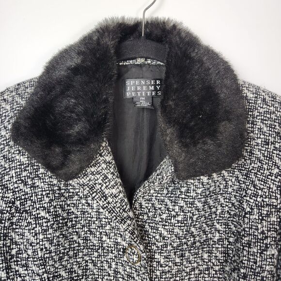 Vtg‎ Retro Glam Wool Tweed Blazer Womens M Work Career Chic Twee Modern Royalty - Picture 2 of 9